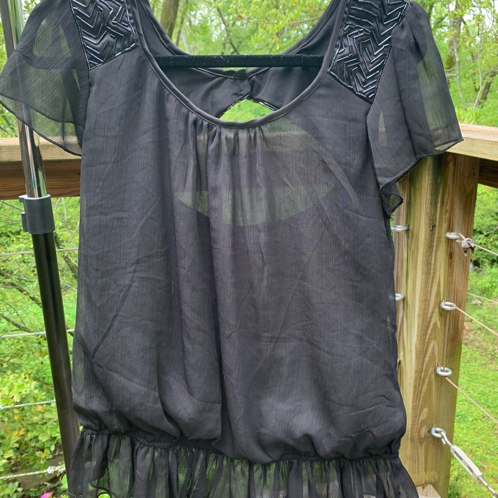 Peplum Beaded Blouse